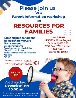 PARENT RESOURCES WORKSHOP